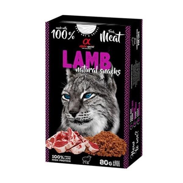 Alpha Spirit Doğal Atşıtırmalık Kedi Ödül Maması Kuzulu 80 gr