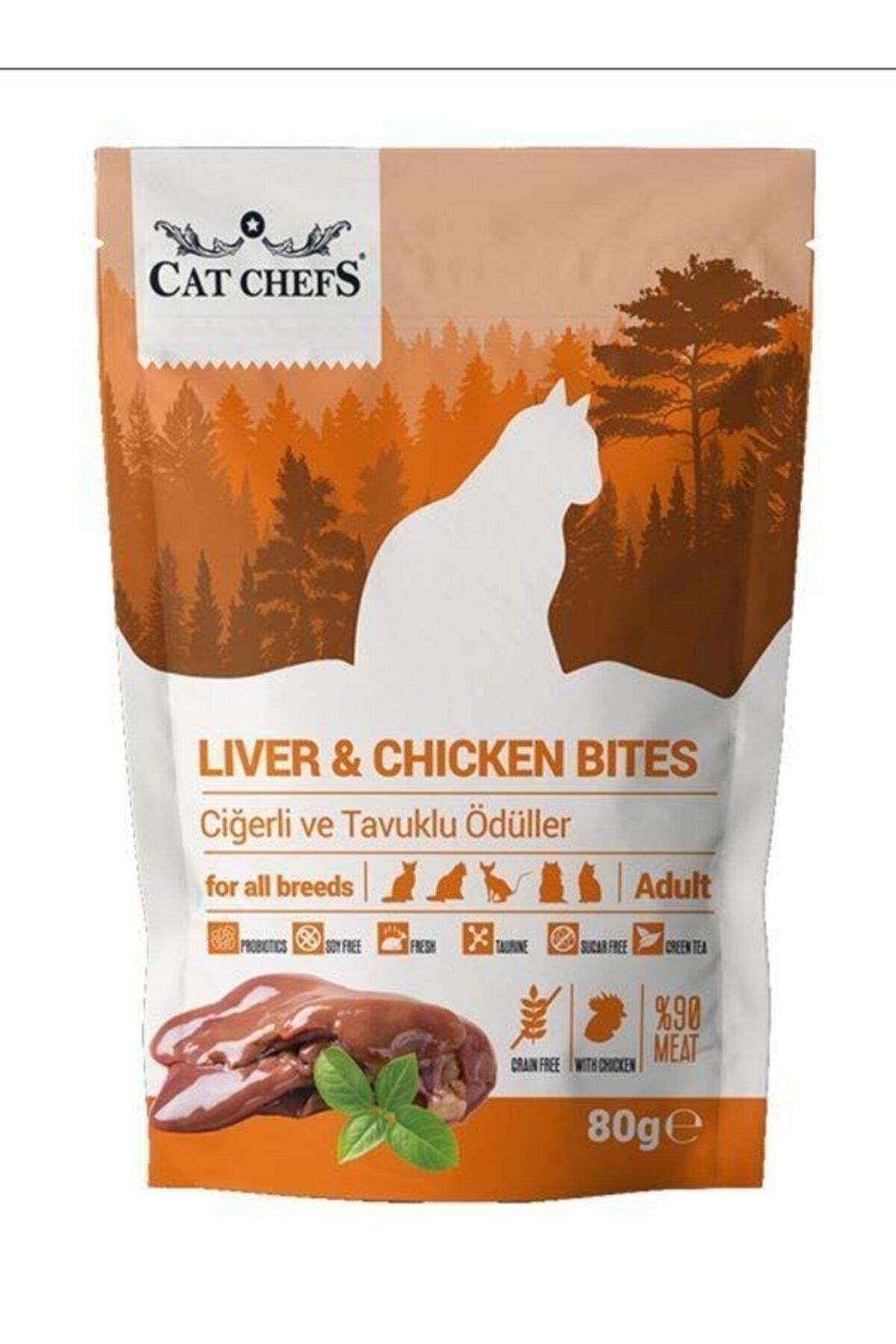Cat Chefs Ciğerli Ve Tavuklu Tahılsız Kedi Ödülü 80 gr