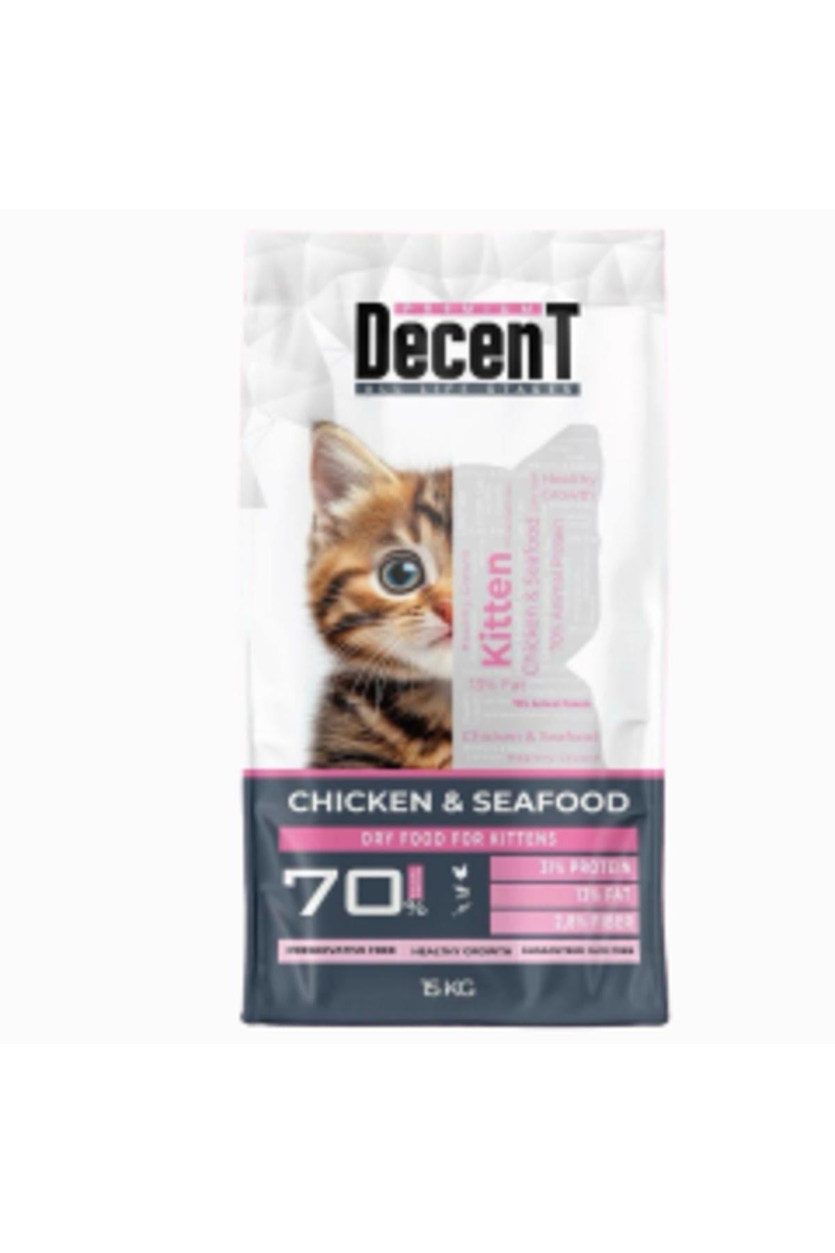 Decent Tavuklu Ve Balıklı Yavru Kedi Maması 15 Kg