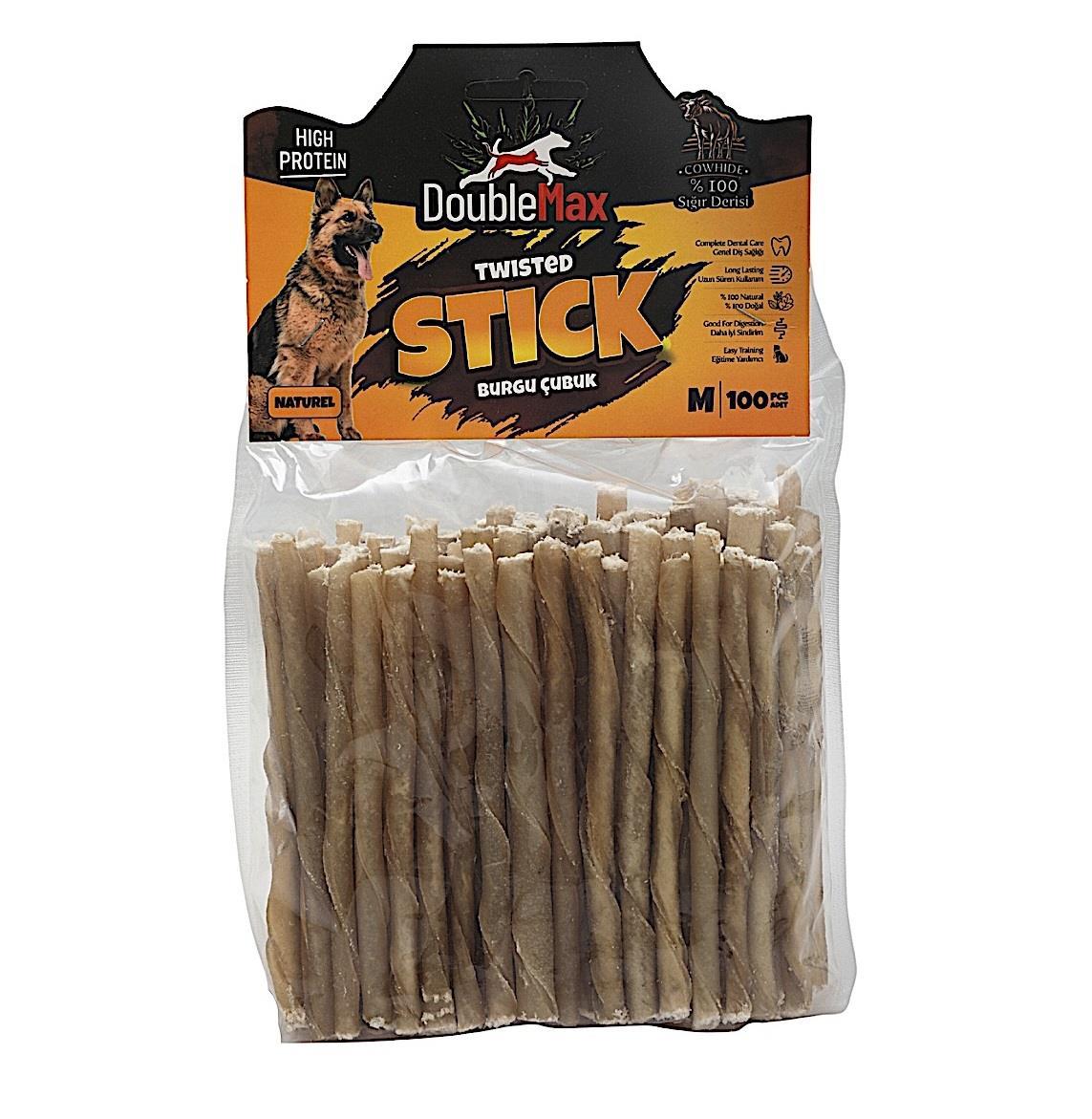 Doublemax Burgu Twisted STİCK Naturel Medium 100 Adet