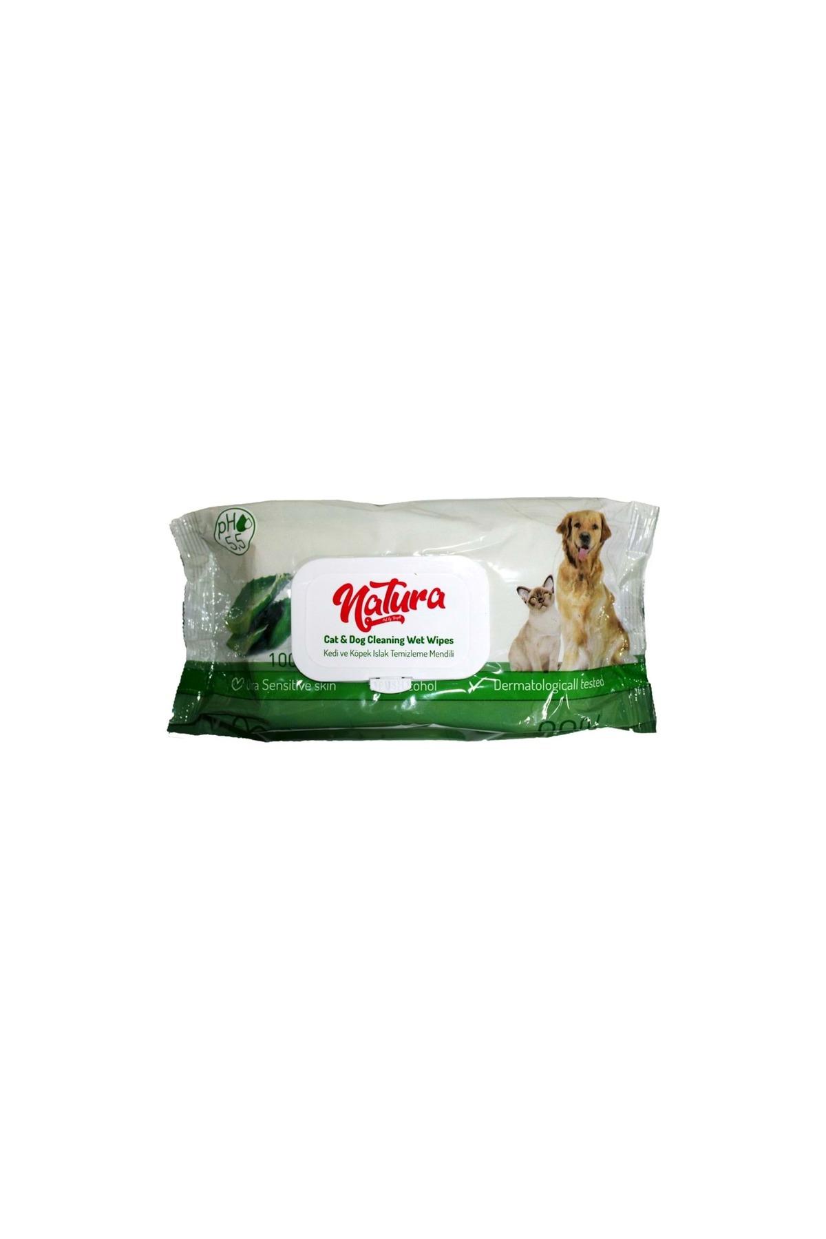 Econatura Kedi ve Köpekler İçin Aloe Veralı Islak Temizlik Mendili 100'lü