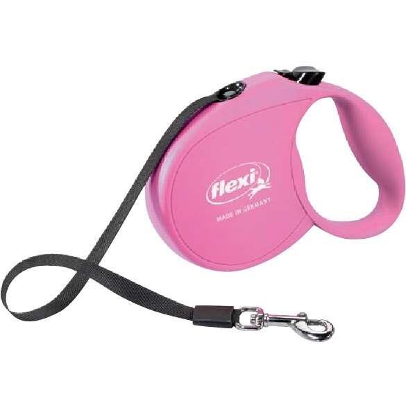 Flexi Standard Otomatik İp Köpek Gezdirme Kayışı 5 Mt (Pembe) - MEDIUM