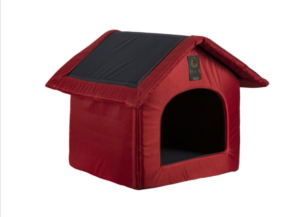 GLİPET Sıvı Geçirmez Kedi Köpek Kulübe Yatak Kırmızı