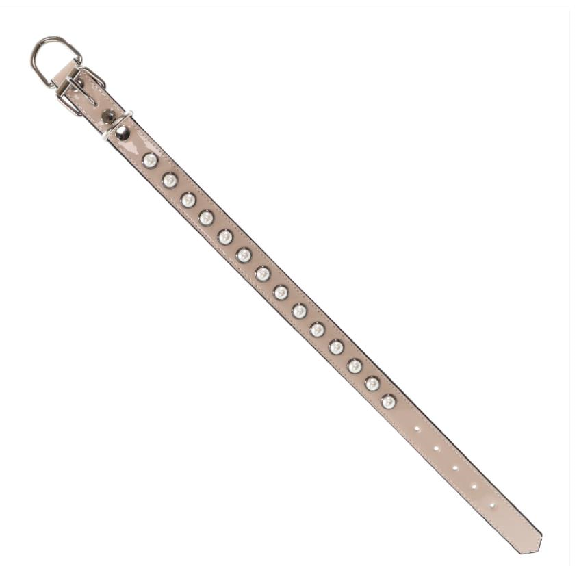 Glipet  Krem İncili Destekli Boyun Tasması 2x40 Cm