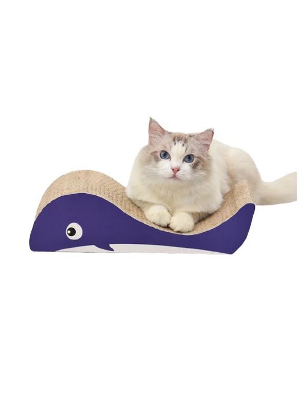 Glipet Balina Şekilli Karton Kedi Tırmala 40x21x10 Cm