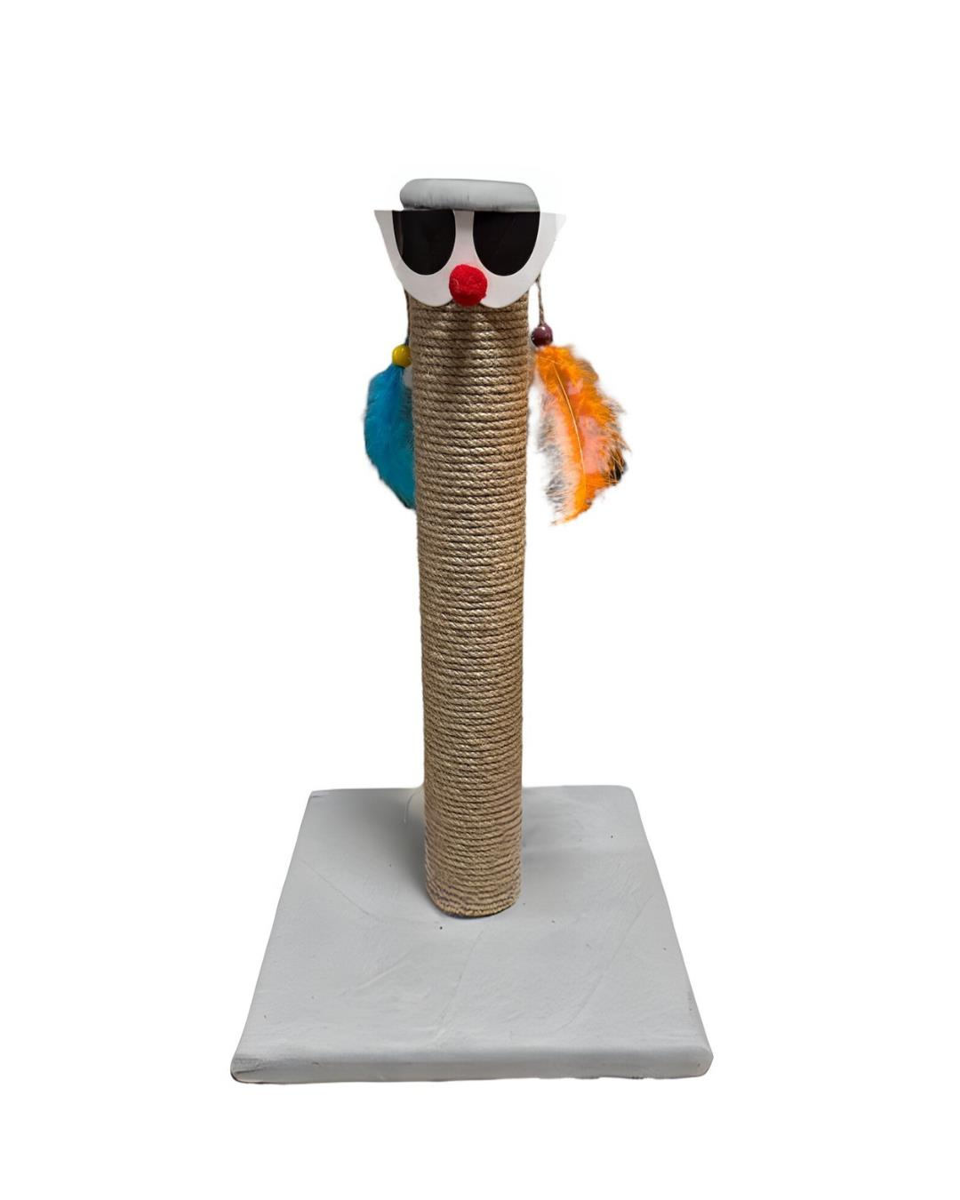 Glipet Palyaço Kedi Tırmalama Gri 45 Cm