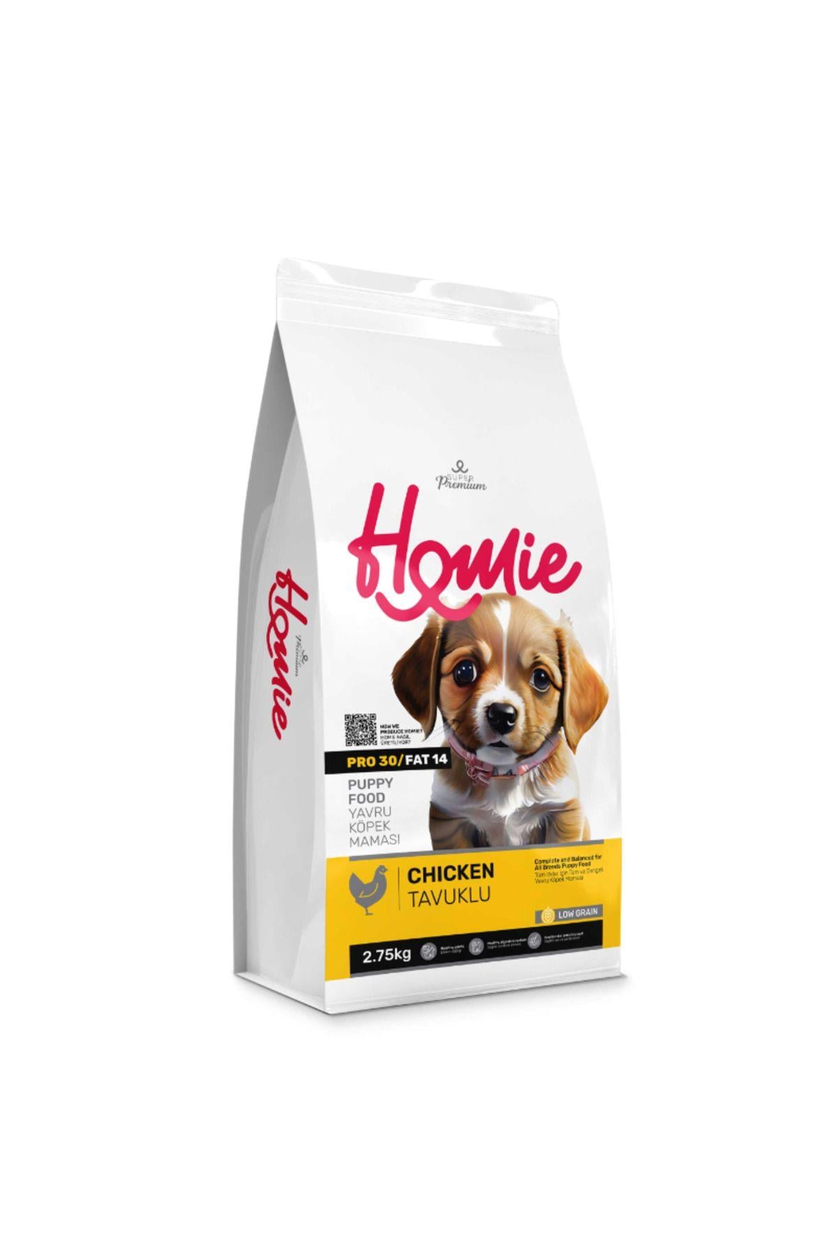 Homie Düşük Tahıllı Tavuklu Yavru Köpek Maması 2,75 Kg