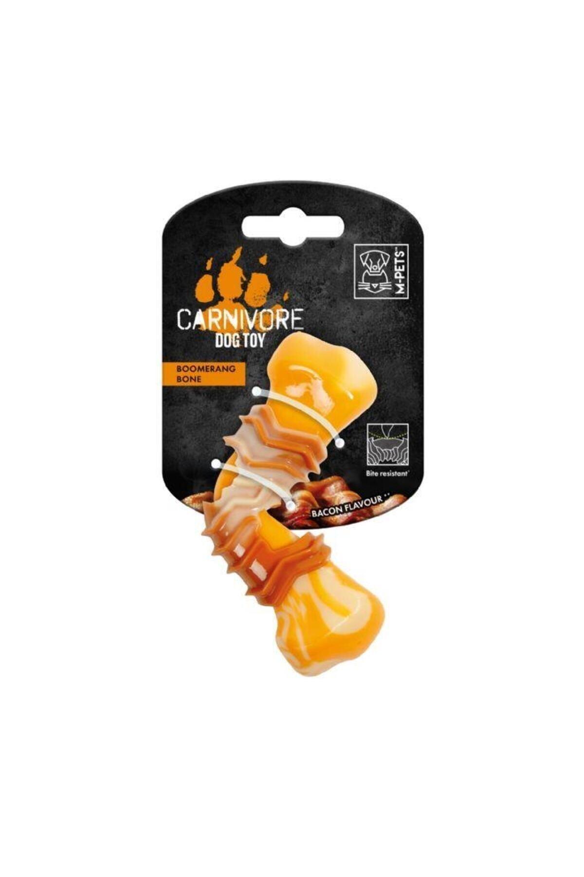 M Pets Carnivore Boomerang Dog Toy Pastırma Aromalı Kemirme Oyuncağı, Kemik
