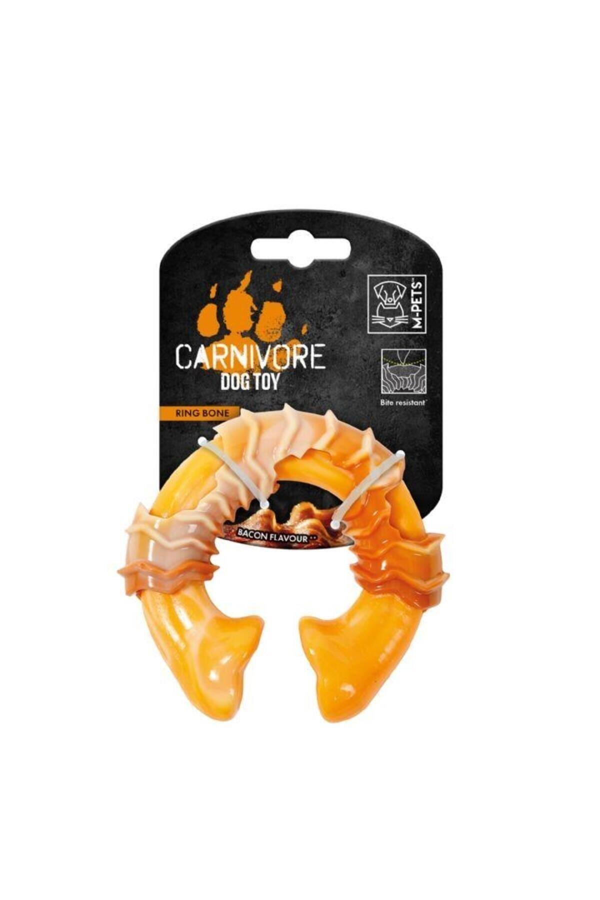 M Pets Carnivore Ring Dog Toy Pastırma Aromalı Kemirme Oyuncağı, Kemik