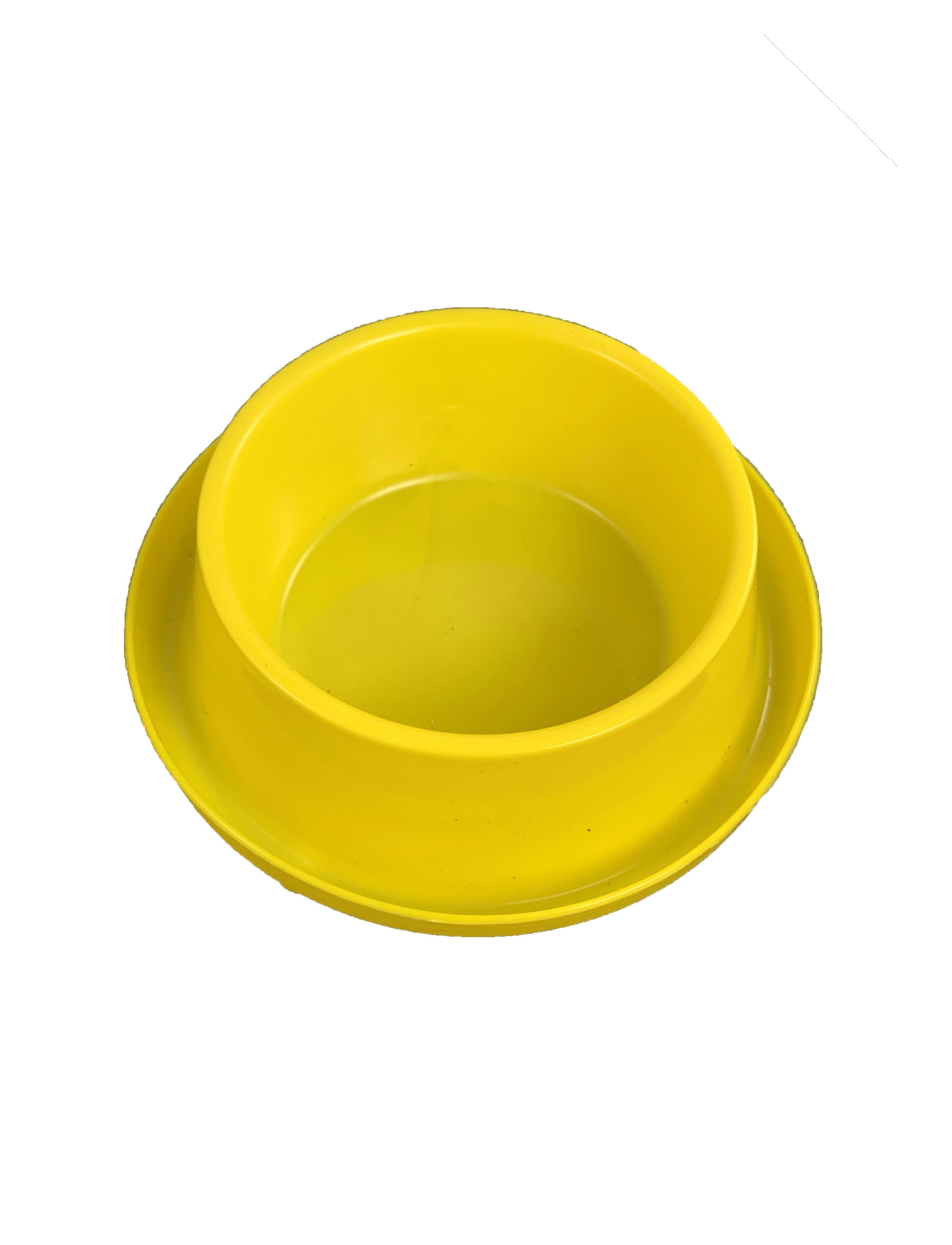 Miapet Plastik Kedi-Köpek Mama ve Su Kabı 400 ML Sarı