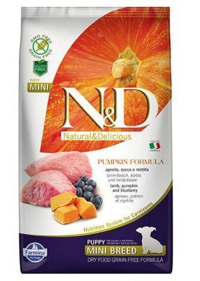 N&D Tahılsız Balkabaklı Kuzulu Küçük Irk Yavru Köpek Maması 2,5 Kg
