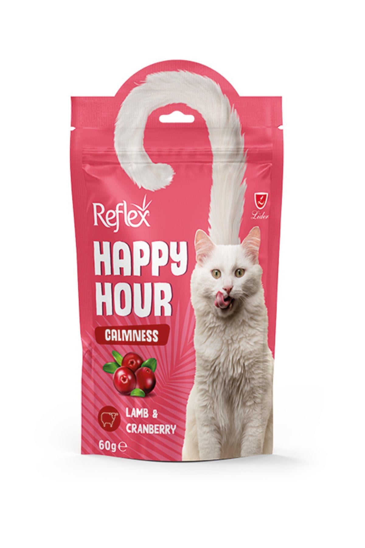 Reflex Happy Hour Kuzu Etli Sakinleşmeyi Destekleyici Kedi Ödülü 60 Gr