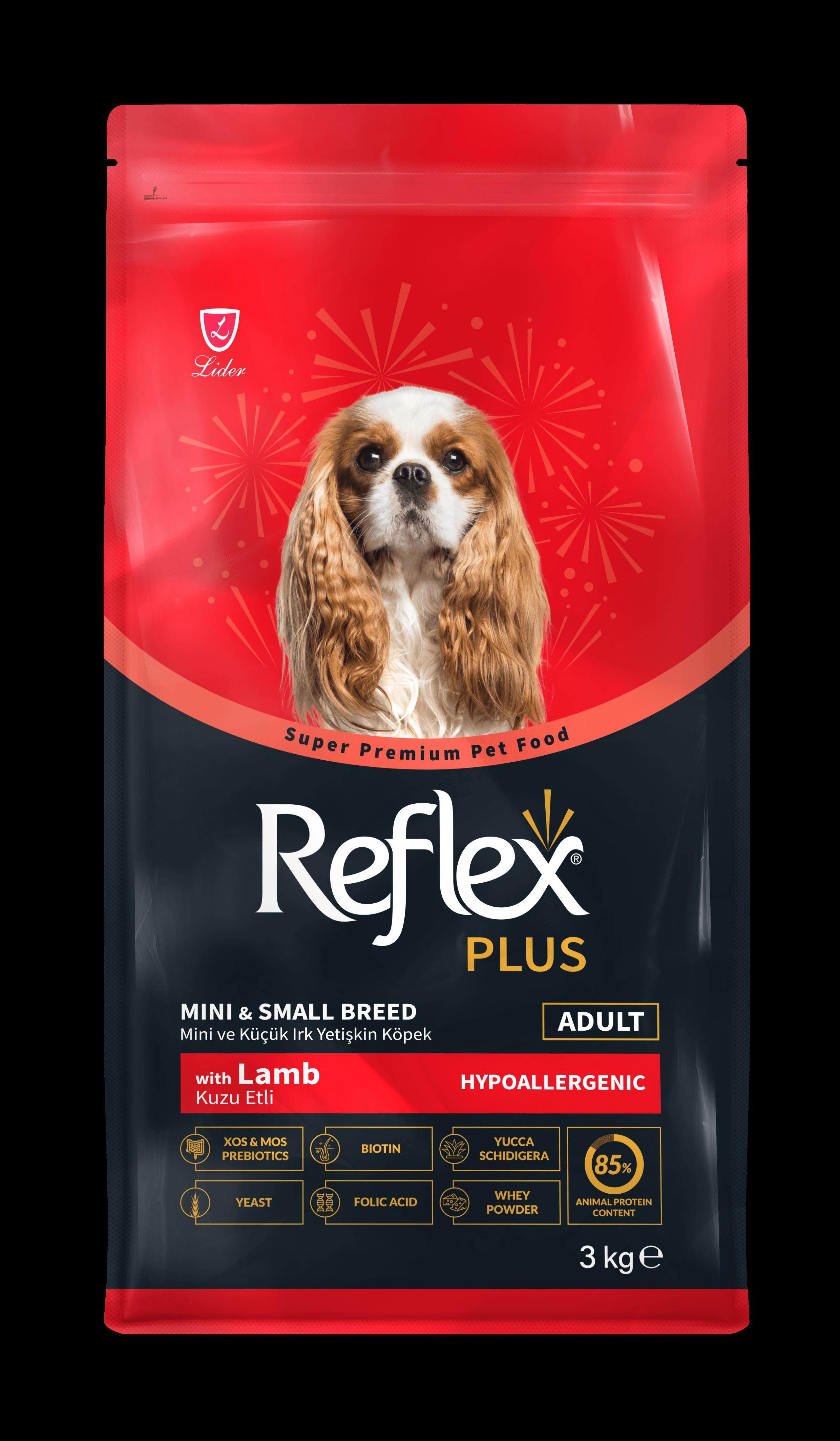 Reflex Plus Kuzu Etli Mini Ve Küçük Irk Yetişkin Köpek Maması 3 Kg
