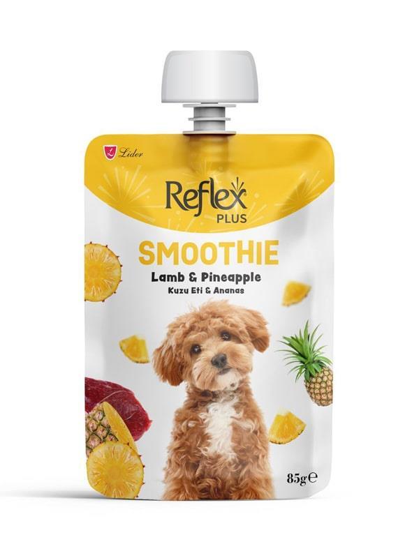 Reflex Plus Smoothie Kuzu Etli ve Ananaslı Yetişkin Köpek Sıvı Ödül Maması 85 gr
