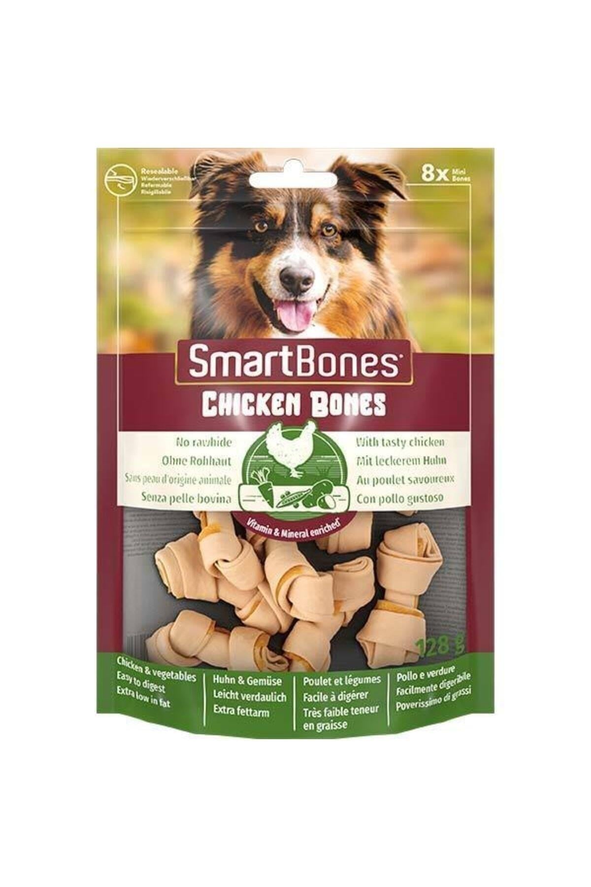 Smart Bones Tavuklu Düğüm Köpek Ödül Kemiği Mini 8 Adet 128 gr