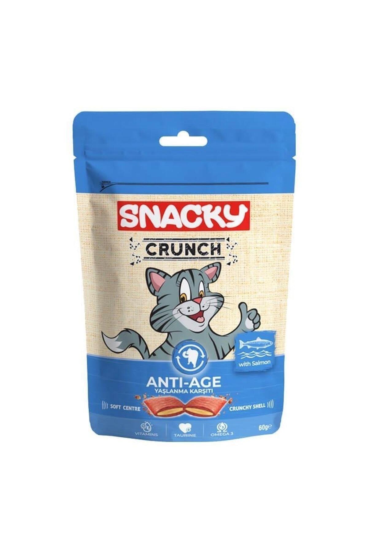 Snacky Kedi Crunch Ödül Anti-age Somonlu 60 Gr