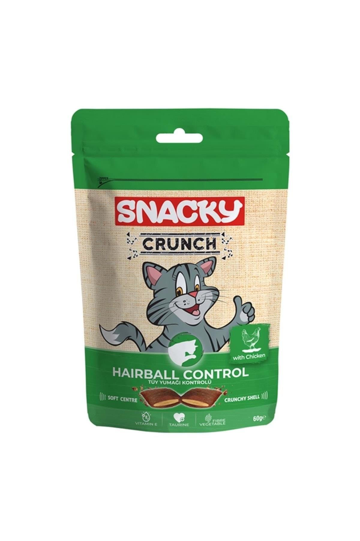 Snacky Kedi Crunch Ödül Hairball Cont Tavuk 60 Gr