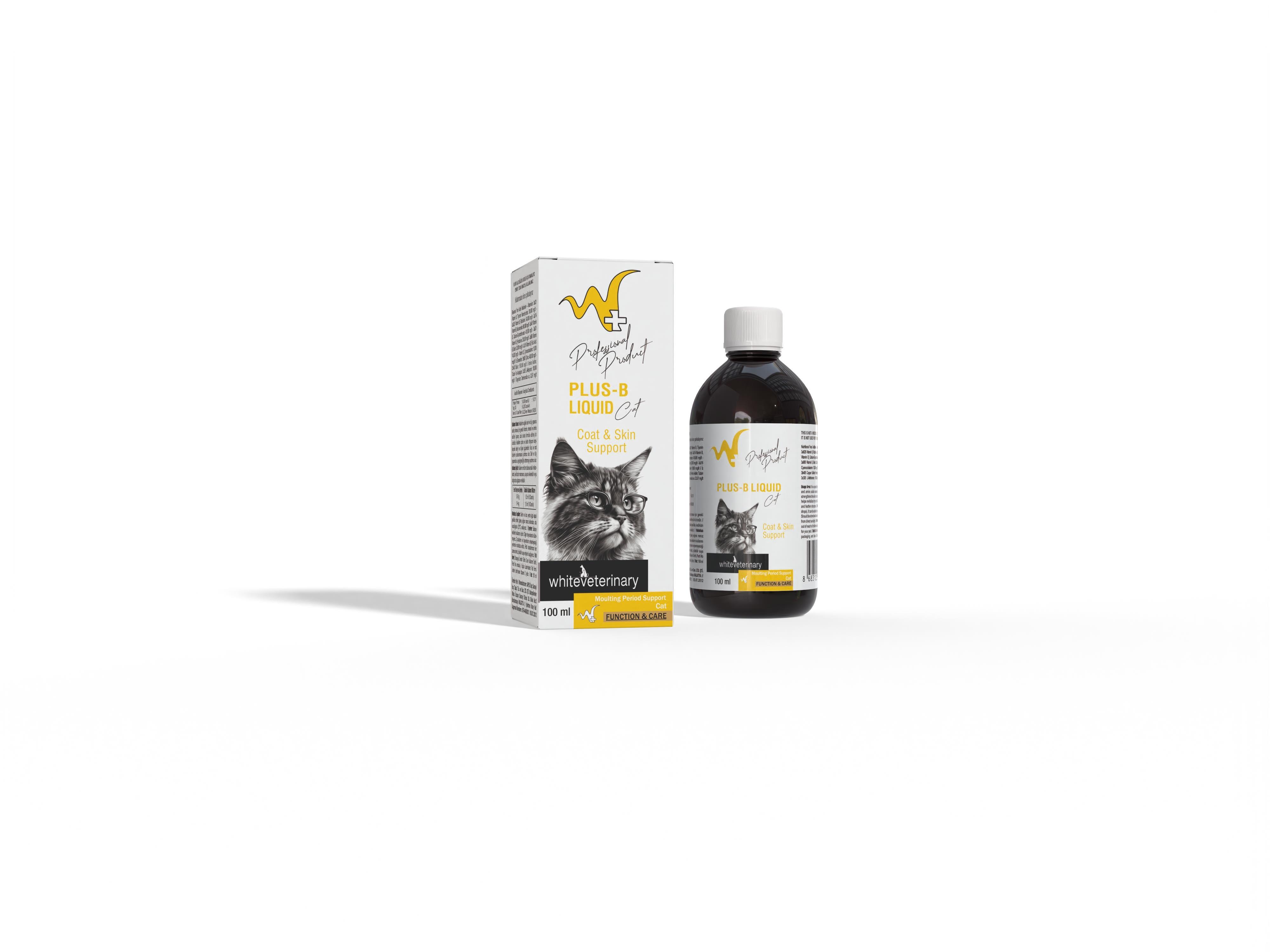 WhiteVeterinay Kediler İçin Deri Ve Tüy Sağlığı Destekleyici B Vitamini Plus-B Liquid 100 ml