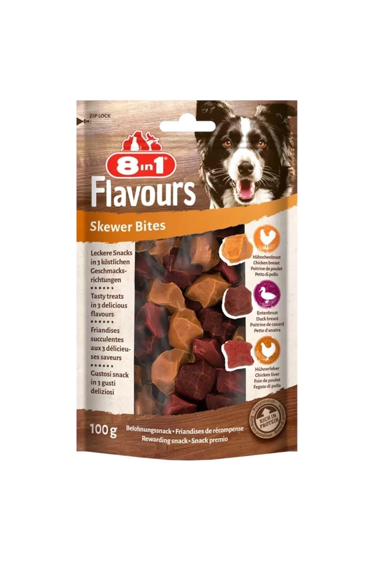 8in1 Flavours Skewer Bites Köpek Ödülü 100 Gr