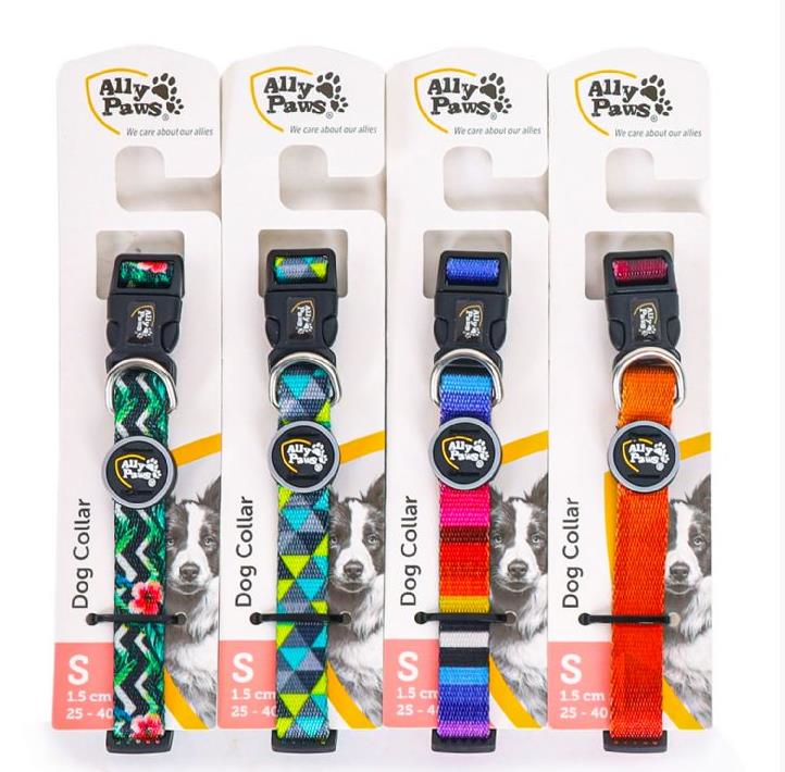 Allypaws Dog Collar Small Geometrik Desenli Köpek Boyun Tasması 1,5Cm*25-40Cm