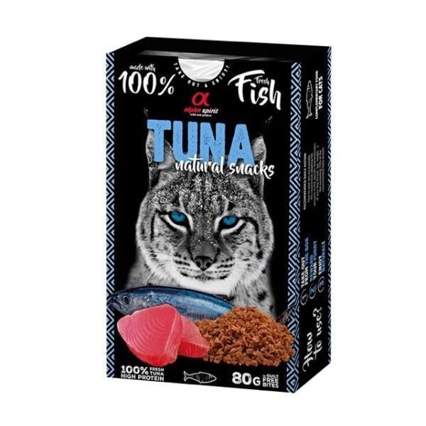 Alpha Spirit Doğal Atşıtırmalık Kedi Ödül Maması Ton Balıklı 80 gr