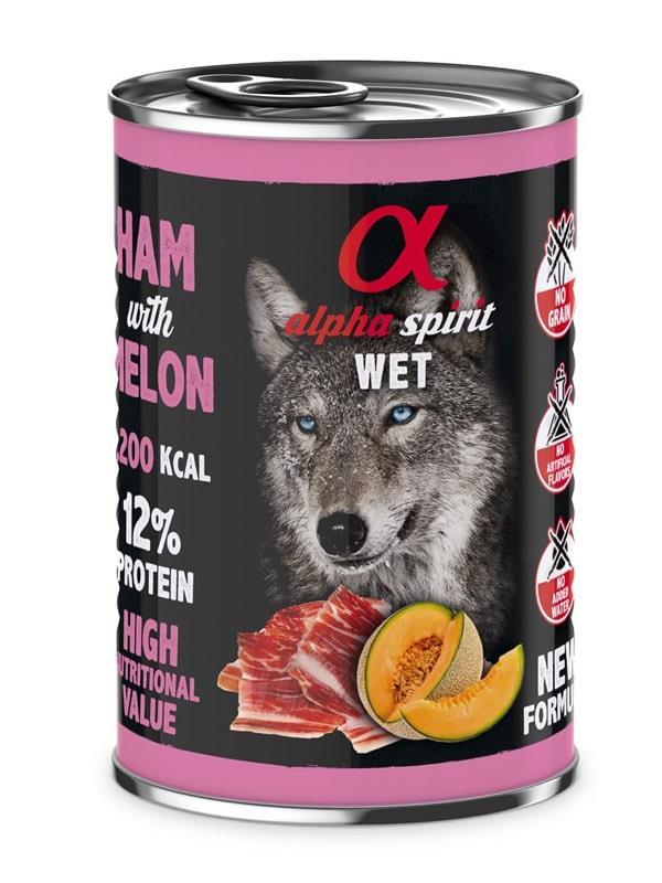 Alpha Spirit Yetişkin Köpek Konservesi Jambonlu Kavunlu 400 gr