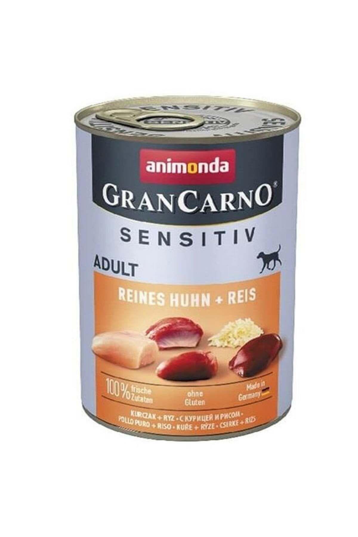 Animonda GranCarno Sensitive Tavuklu Ve Pirinçli Yetişkin Köpek Konservesi 400 gr