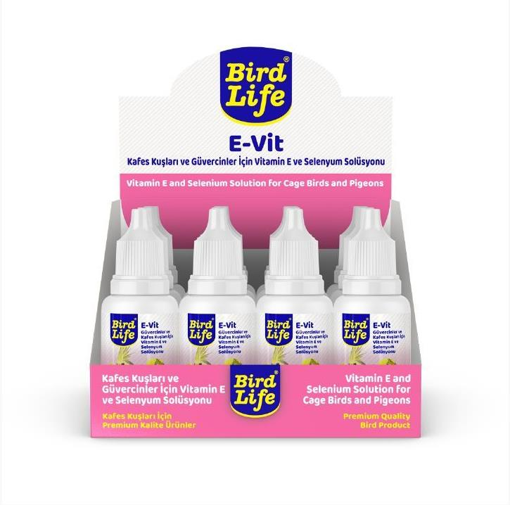 Birdlife E-Vit Vitamin E Ve Selenyum Solusyonu 25Ml 1 Adet