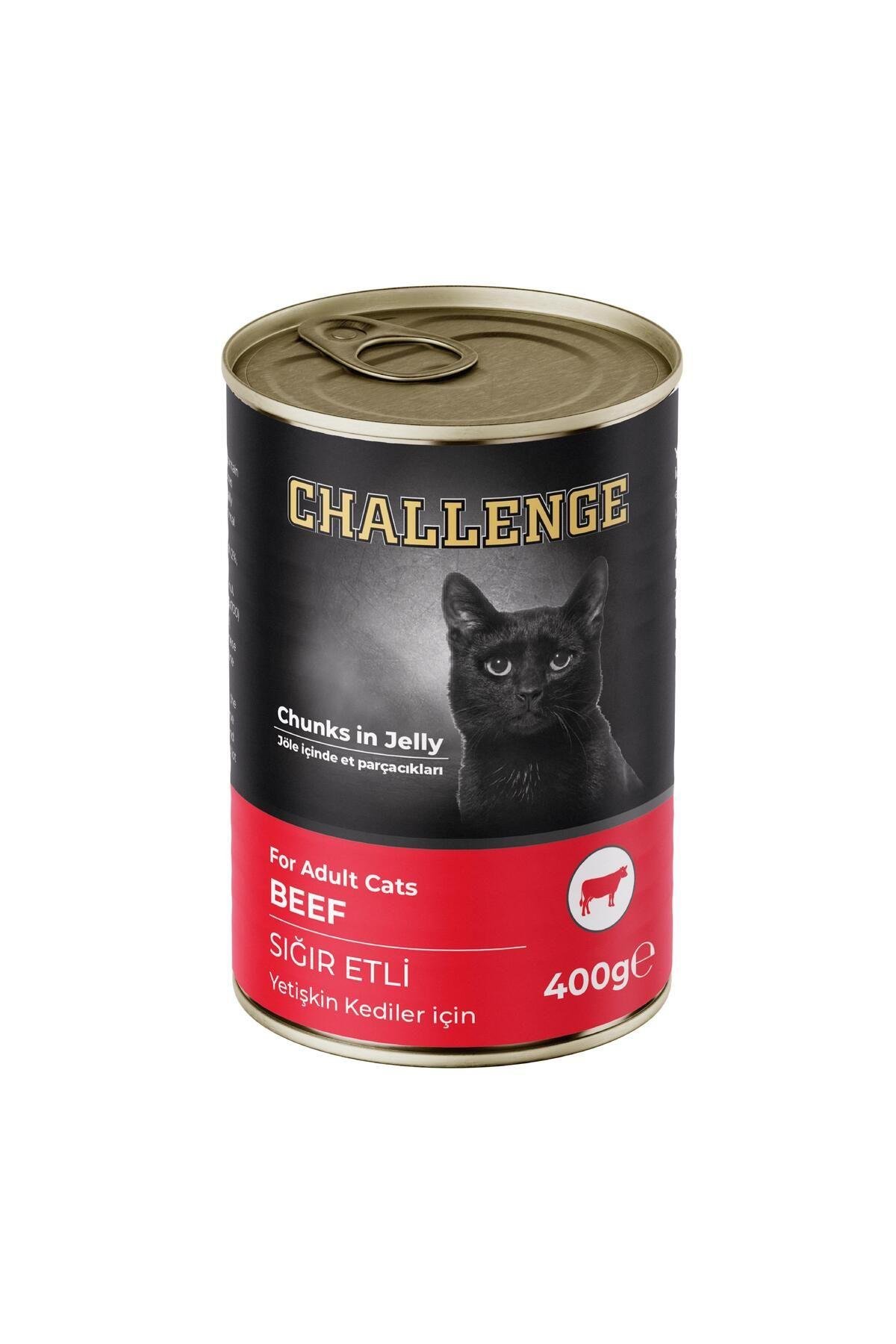Challenge Sığır Etli Yetişkin Kedi Konservesi 400 gr