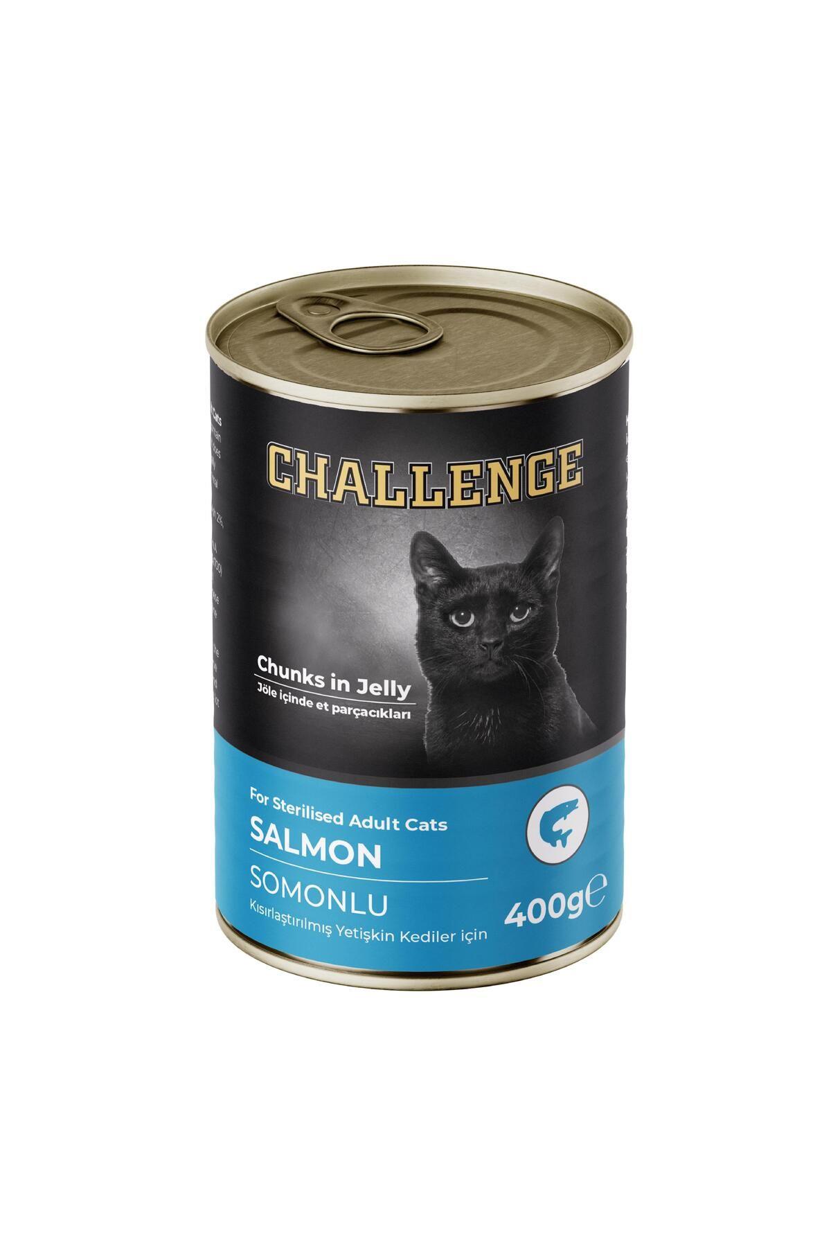 Challenge Somonlu Kısırlaştırılmış Yetişkin Kedi Konservesi 400 gr
