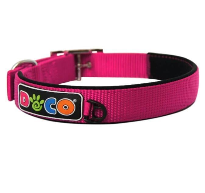 Doco Dokuma Köpek Boyun Tasması 3,8x50-65cm Pembe