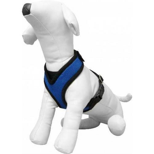 Doco Mikrofiber Cırt Ayarlı Köpek Göğüs Tasması XSmall Mavi