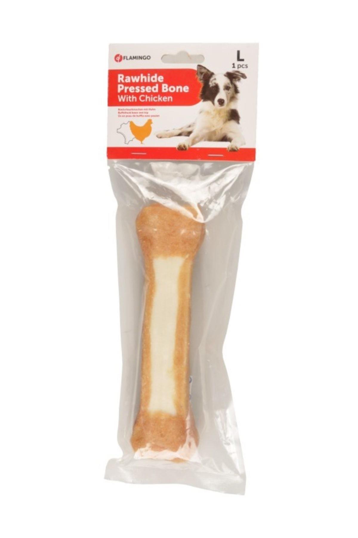 Flamingo Tavuk Eti Kaplı Kemik Köpek Ödülü 20 cm