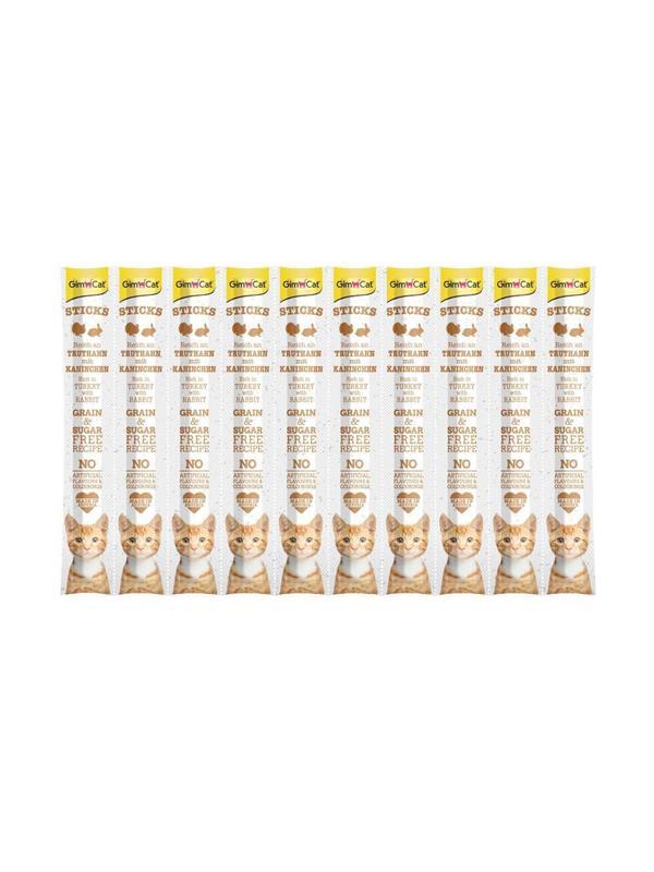 GimCat Sticks Hindi Etli Tavşan etli Ödül Çubukları 50 gr - 10'lu