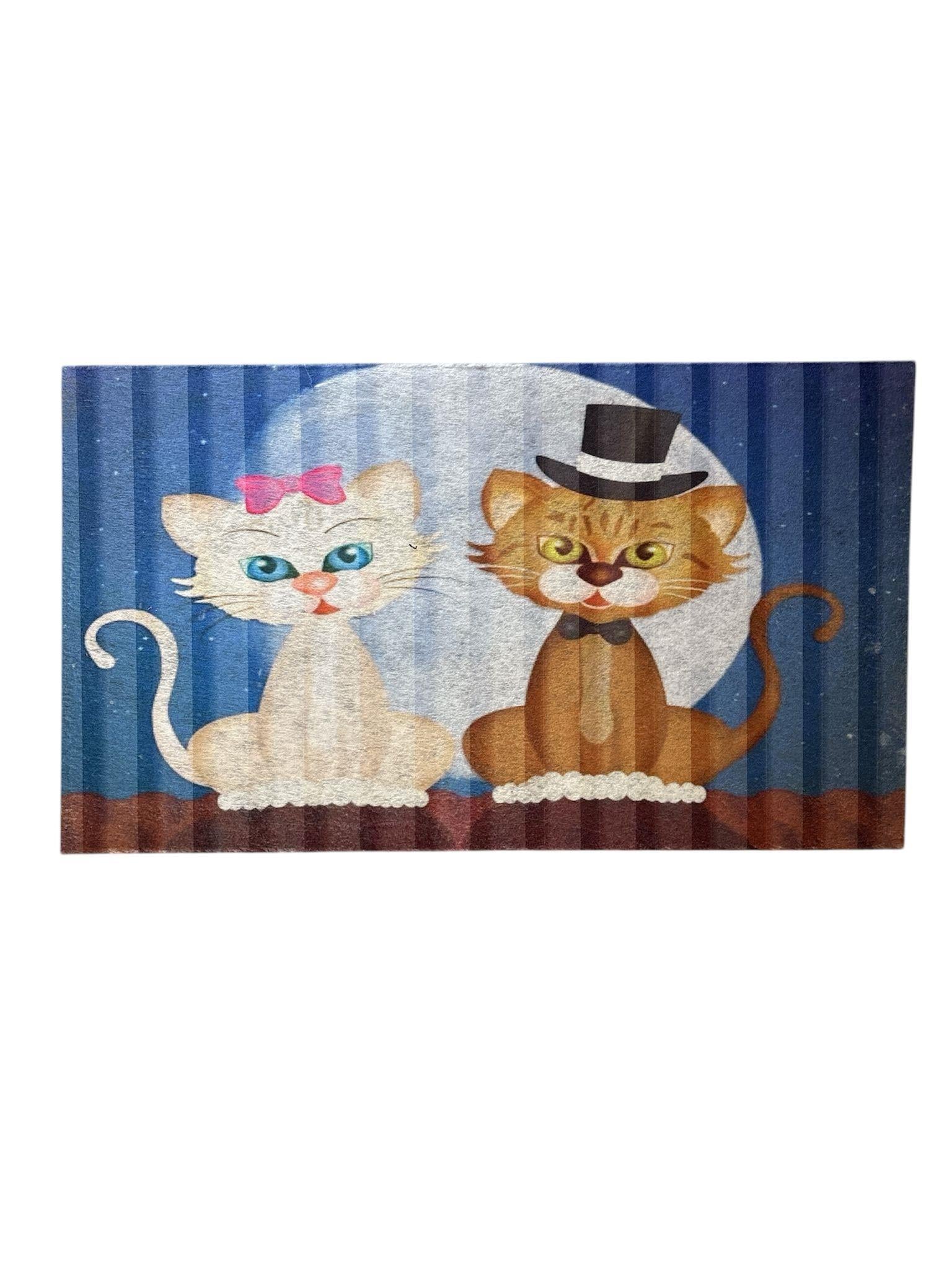 Glipet Amerikan Servis Mama Ve Su Kabı Paspası 60x45- Kedi Balosu