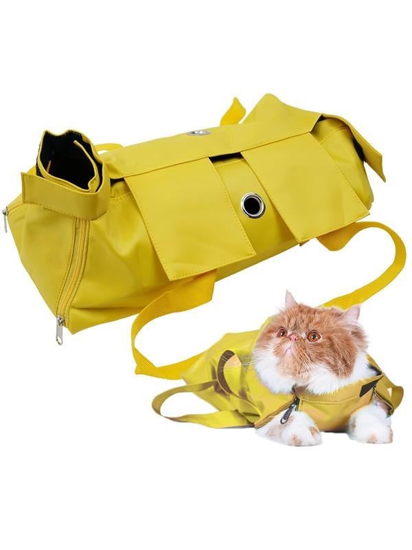 Glipet Çok Fonksiyonlu Kedi Köpek Bakım Kısıtlama Çantası 42x25 Sarı Medium