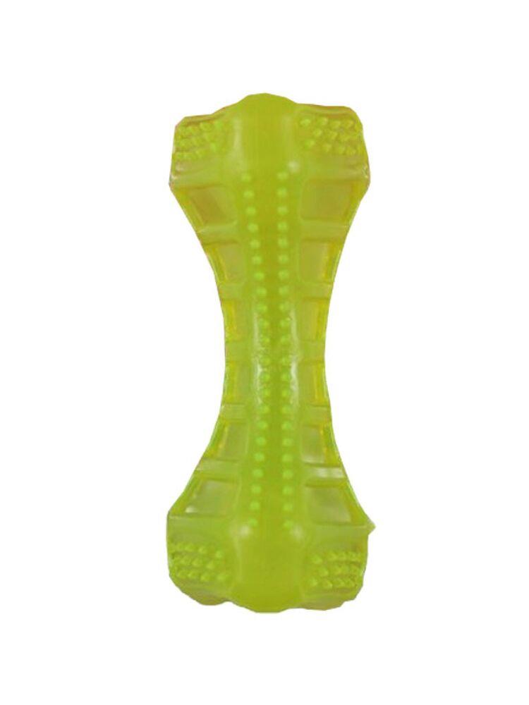 Glipet Dolgulu Plastik Köpek Diş Kaşıma Oyuncağı 14 Cm Sarı