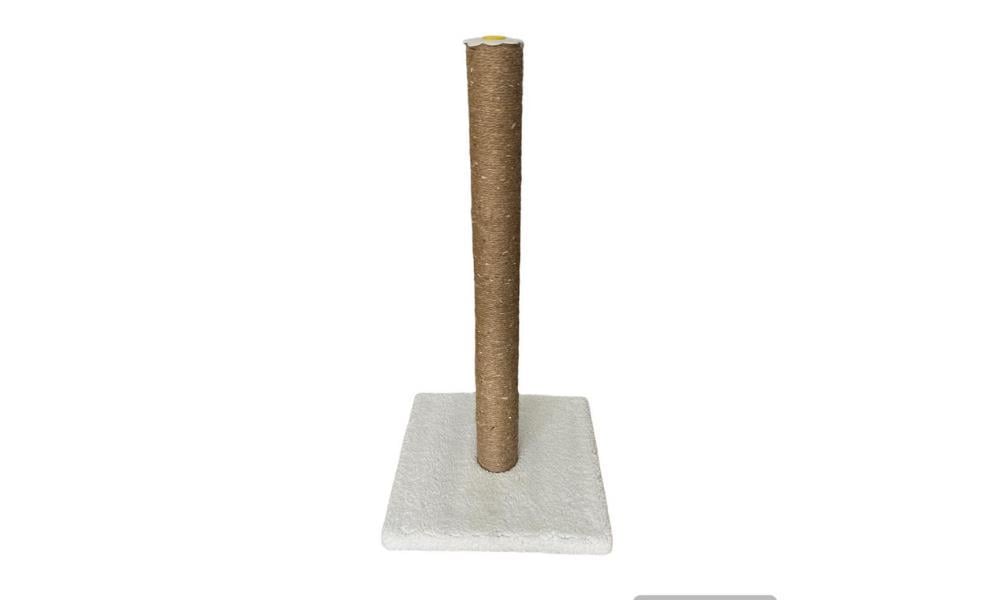 Glipet Jüt Halatlı Papatya Tırmalama Ünitesi 70 Cm Beyaz
