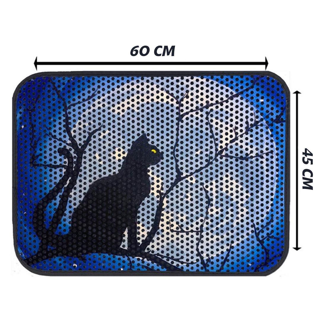 Glipet Kedi Tuvalet Önü Elekli Paspas Dolunay 60X45 Cm
