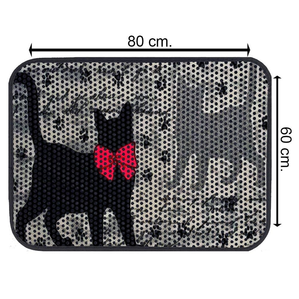 Glipet Kedi Tuvalet Önü Elekli Paspas Gölge 80x60 Cm