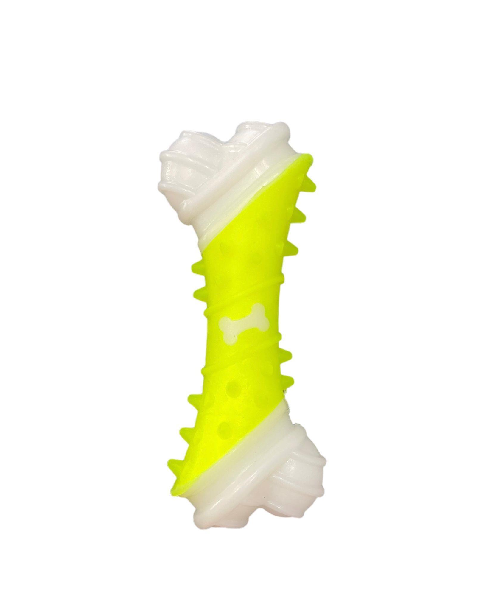 Glipet Kemik Desenli Dental Kaval Kemik Köpek Oyuncağı 17cm Sarı