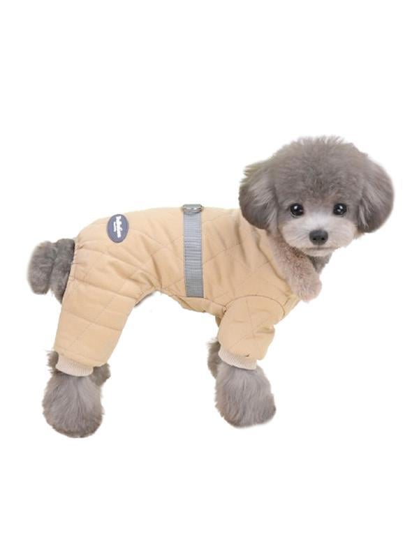 Glipet Kürk Yakalı Köpek Montu Bej XXL