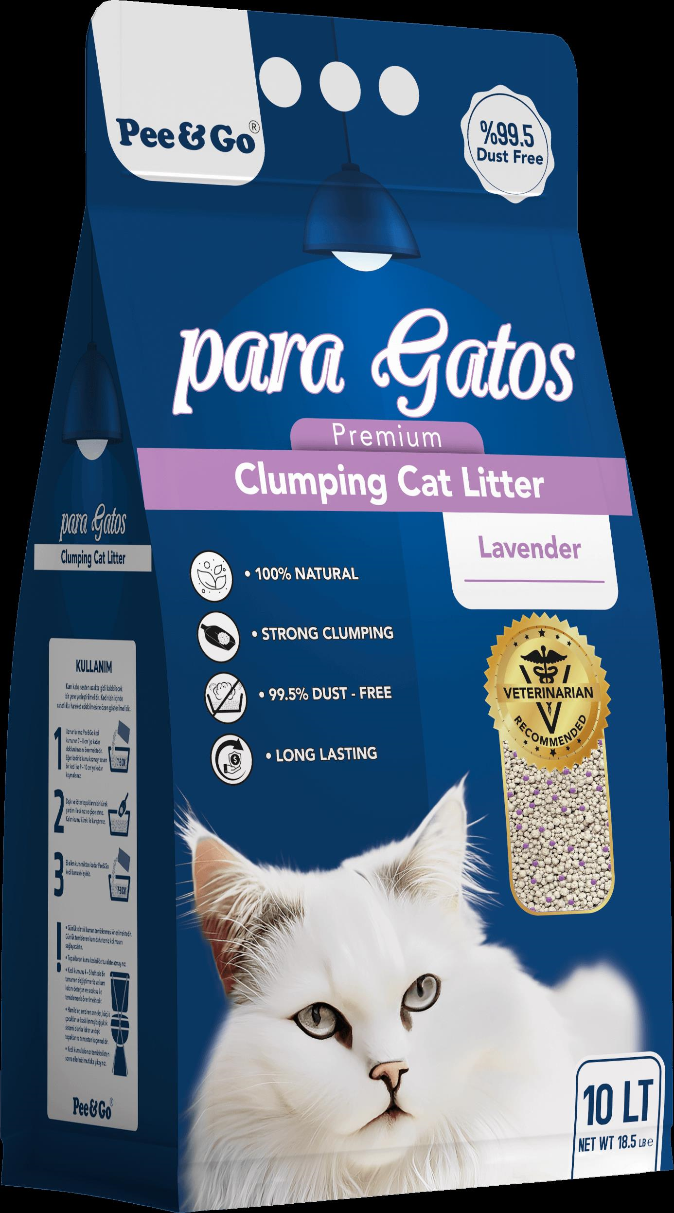 Glipet Paragatos Lavantalı  İnce Taneli Kedi Kumu 10 LT