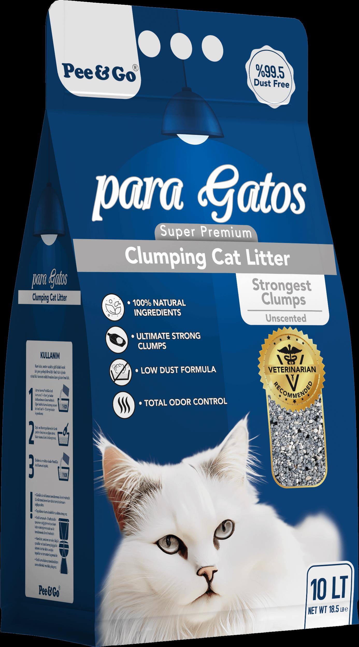 Glipet Paragatos Süper Premium Natural İnce Taneli Kedi Kumu 10 LT