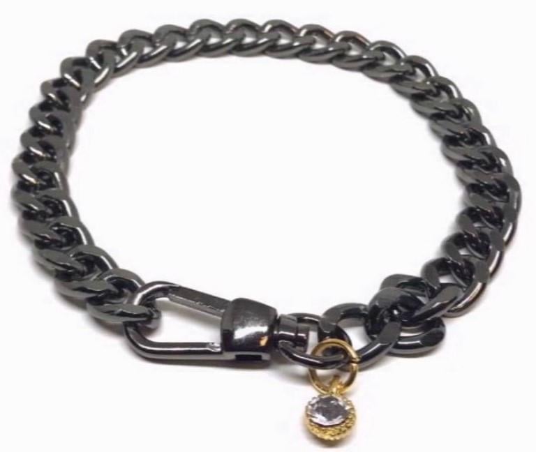 Glipet PetBucks Zincir Kedi Köpek Boyun Tasması 70cm XL Siyah