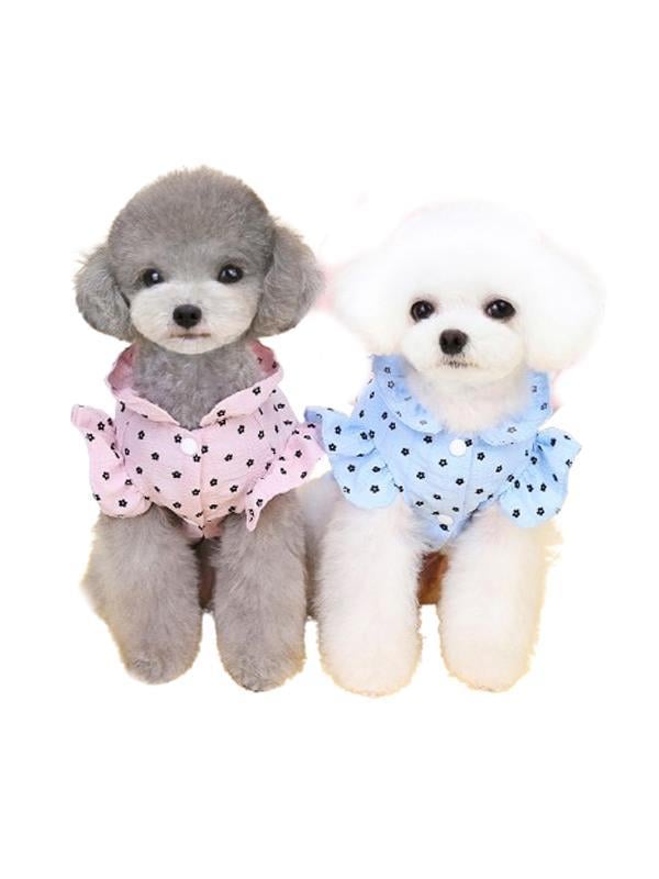 Glipet Pileli Puantajlı Köpek Elbisesi Pembe 2XL