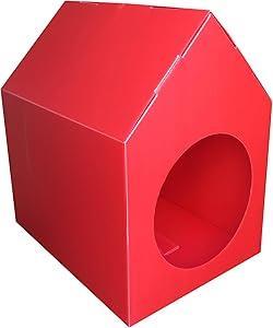 Glipet Plastik Kedi Evi Kedi Kulübesi Kırmızı