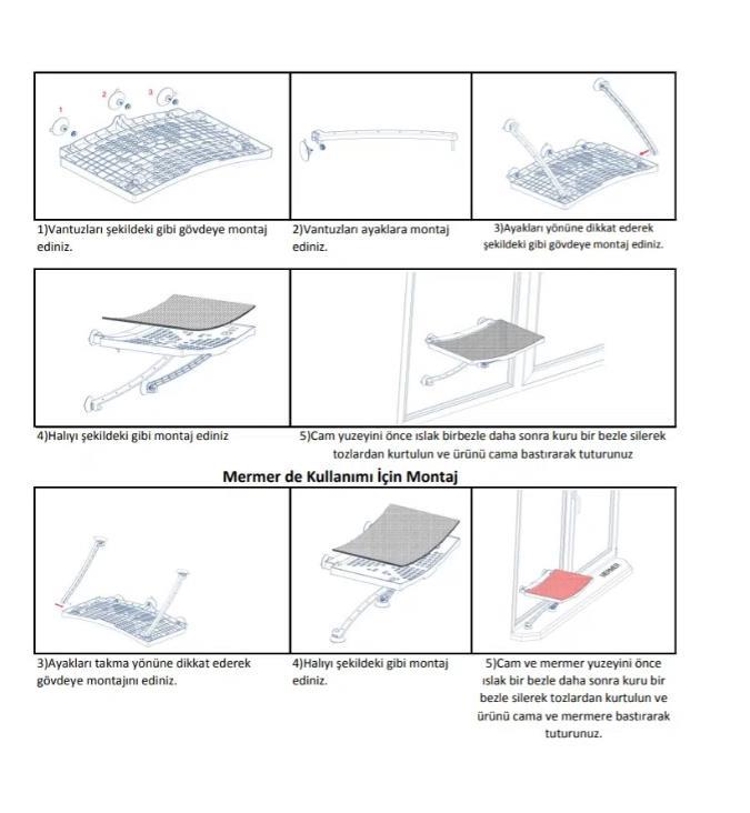 Glipet Plastik Vantuzlu Kedi Yatağı Beyaz