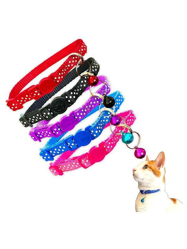 Glipet Puantiyeli Kedi Boyun Tasması 1x19 cm Sarı