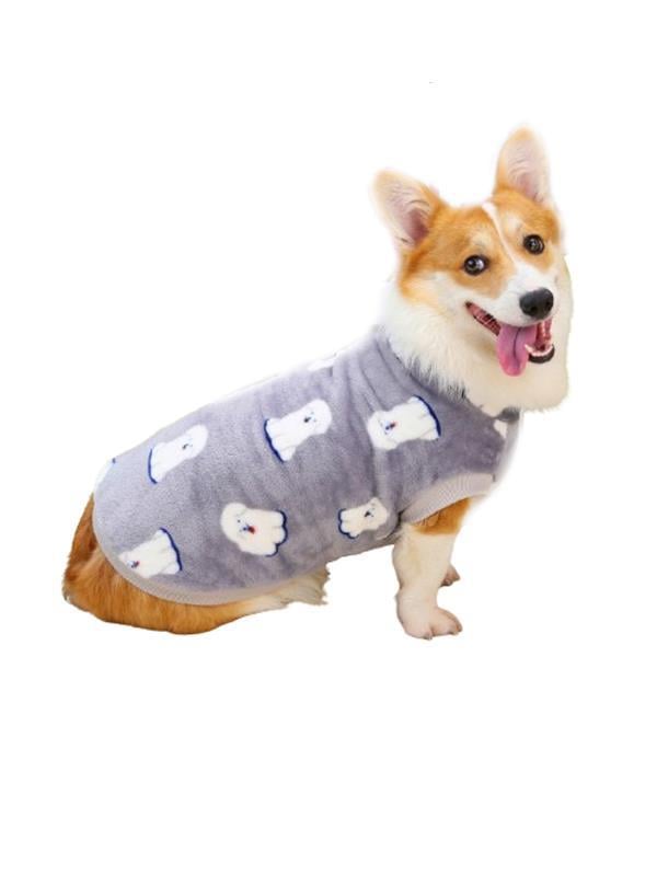 Glipet Puppy Desenli Köpek Kazağı Mor L